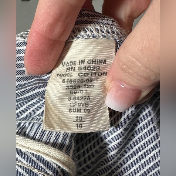 GAP Limited Edition Gray Striped Wide Leg Pants Size 10 - Picture 6 of 6